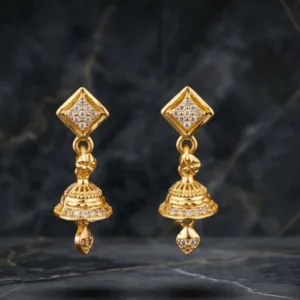 GOLDEN BLOOM JHUMKIS