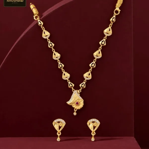 Gold Finish Imitation Necklace Set – Elegant Jewellery for Women