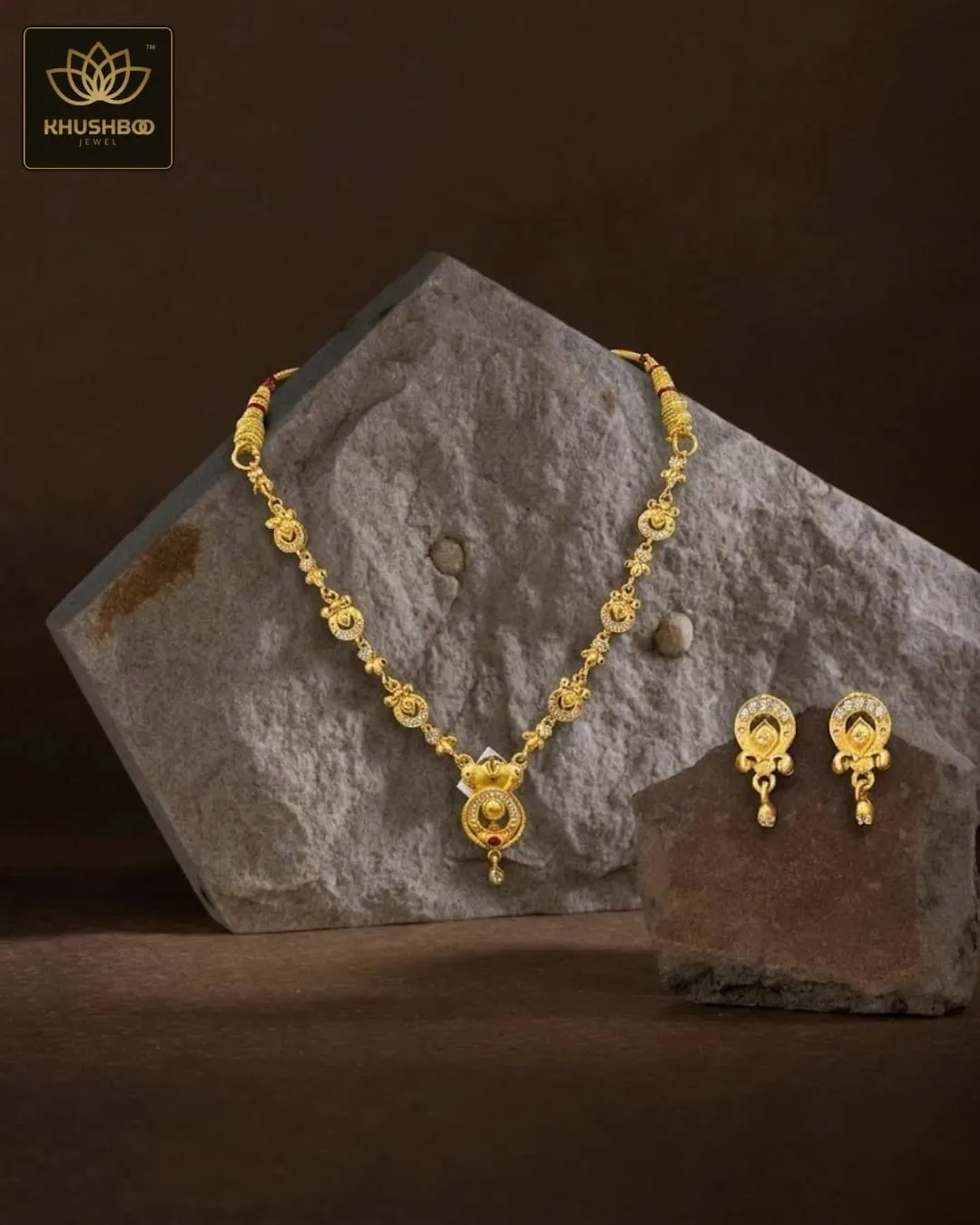 Wedding Imitation Jewellery Set with Necklace & Earrings for Women