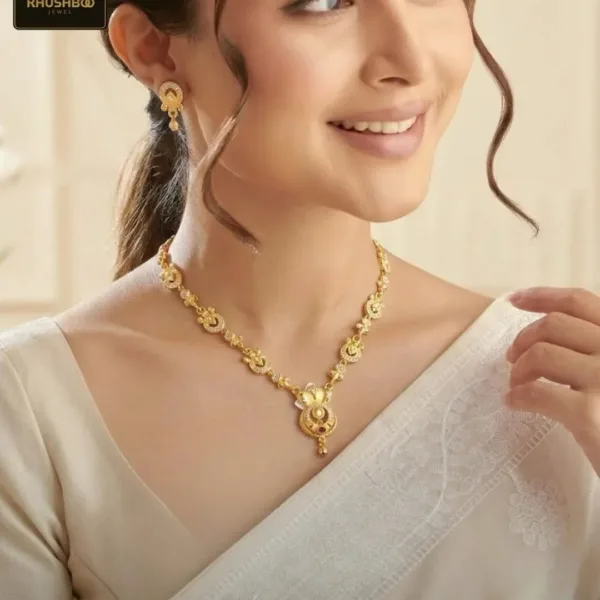 Wedding Imitation Jewellery Set with Necklace & Earrings for Women