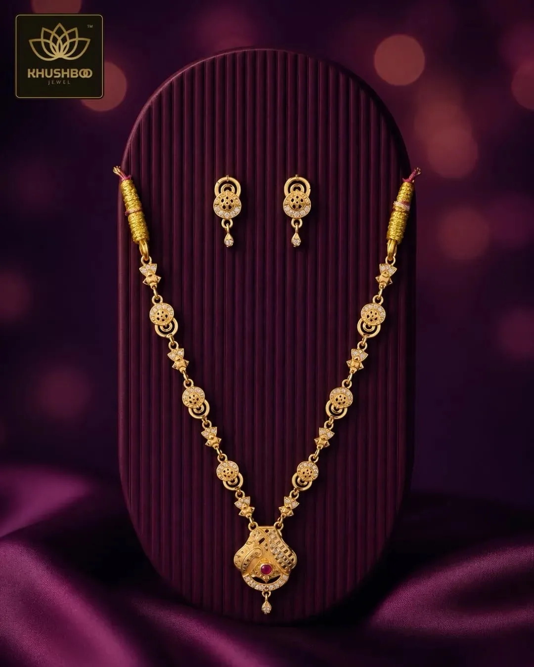 Indian Traditional Imitation Jewellery Elegant Necklace Set Styles