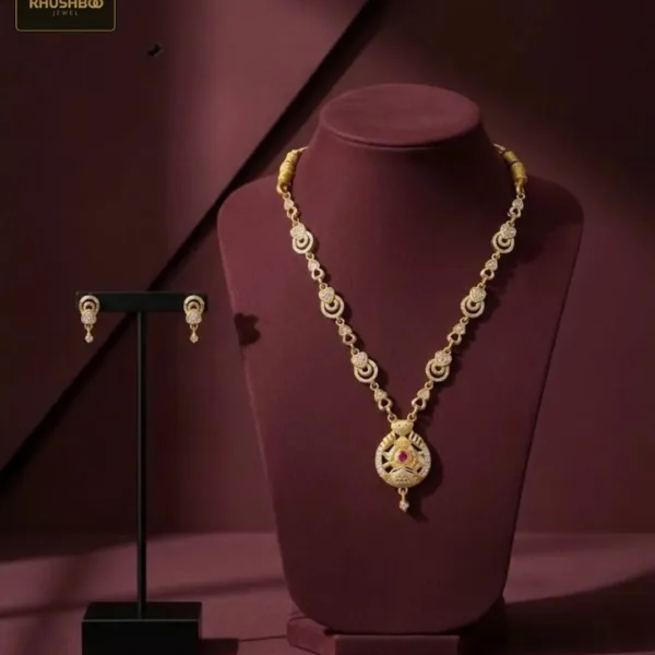 Festive Imitation Necklace Set: Stunning Traditional Jewellery for Women