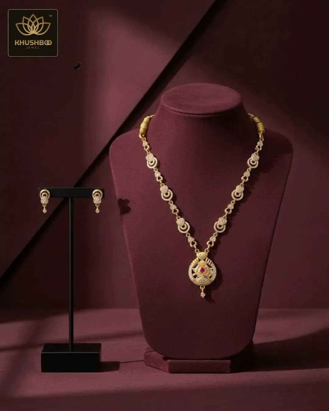 Festive Imitation Necklace Set: Stunning Traditional Jewellery for Women